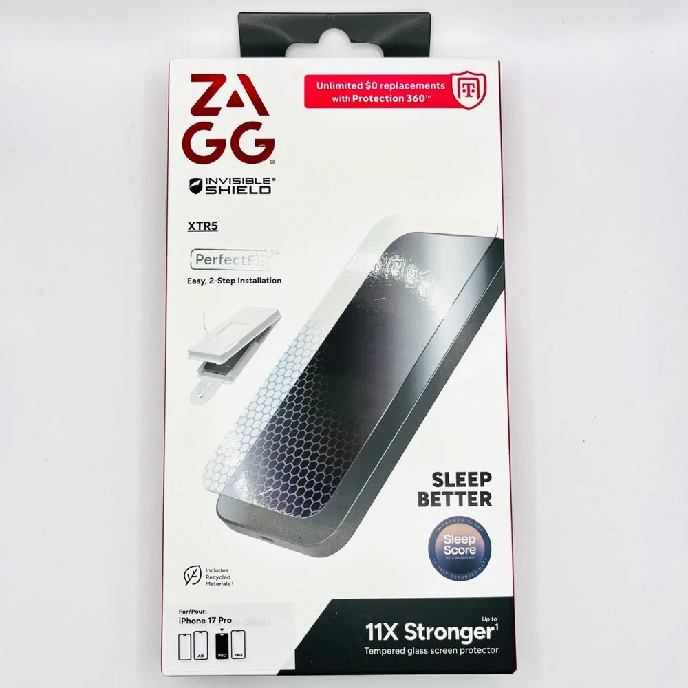 NWT InvisibleShield Sleep Better X11 Stronger Screen Protector for iPhone 17 Pro